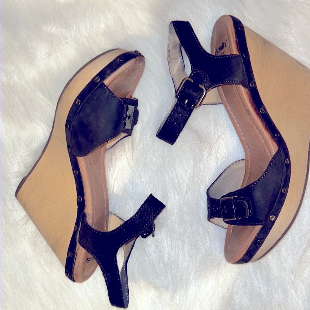 Dr. Scholl's Brown and Black Women's Sandals